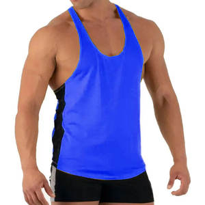 2024 hommes Style décontracté Gym débardeur 100% coton surdimensionné emmanchures Fitness gilet avec broderie respirant Mark Top Pick - Product Image 3