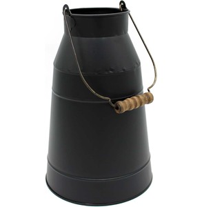 Jarrón decorativo de acero inoxidable estilo granja moderno, maceta y cubo de mesa galvanizada para boda para uso doméstico - Product Image 6