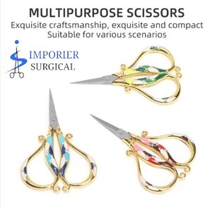 Ciseaux de tailleur professionnels JP Duty couture Vintage coupe sûre Vintage diamant ensemble ciseaux - Product Image 4