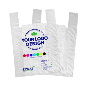 Bolsas de Plástico HDPE Ecológicas Tipo Camiseta, Bolsas de Compras de Alta Calidad para Negocios - Product Image 4