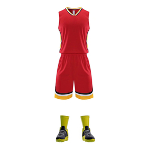 Ensemble d'uniformes de basketball sur mesure grande taille, respirant, séchage rapide, antibactérien, 100 % polyester, vêtements de sport, couleurs et logos personnalisés - Product Image 6