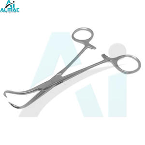 ALMAC Manual de diseño personalizado de acero inoxidable de alta calidad Backhaus toalla abrazadera fórceps instrumento quirúrgico base CE aprobado - Product Image 4