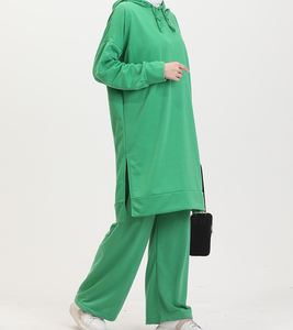 ชุดฮู้ดดี้สตรีแบบสปอร์ตสไตล์มุสลิม แขนยาว ทรงหลวม ใส่สบาย เหมาะสำหรับใส่ลำลองหรือออกกำลังกาย - Product Image 3