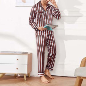Conjunto de Ropa de Dormir Térmica de Verano para Hombre, Talla Grande, Personalizado, de Alta Calidad, Manga Larga, Algodón Suave, Pijama - Product Image 2