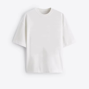 Camiseta Básica de Algodón para Hombre, Cuello Redondo, Acabado Liso, Suministro al por Mayor - Product Image 1