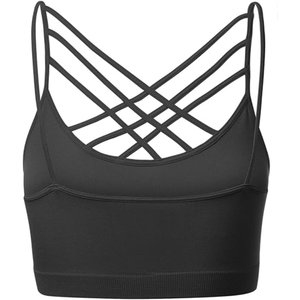 Vente chaude Logo Personnalisé Vêtements de Sport pour Femmes Soutien-Gorge de Sport Dos Nu Haut de Fitness Élastique Sans Couture Yoga Soutien-Gorge de Sport pour Femmes - Product Image 2