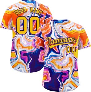 Fábrica de camisetas de béisbol personalizada Servicios OEM Diseños sublimados impresos en tela duraderos y cómodos para equipos - Product Image 1