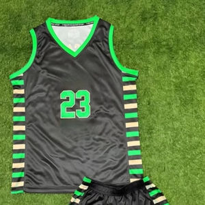 Uniforme de basket-ball personnalisé unisexe haute qualité séchage rapide respirant grande taille avec logo personnalisé pour adultes - Product Image 1