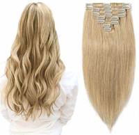 Vente en gros Extensions de cheveux humains invisibles à clipser vietnamiens les plus vendus Remy sans traitement chimique Double extrémités dessinées