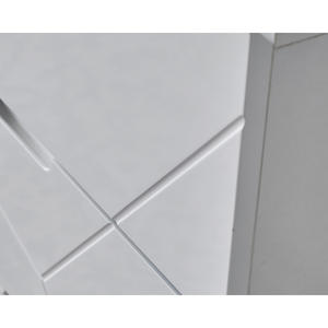 Tocador Moderno Athome con Espejo LED, MDF Blanco, Corte CNC, Laca, Iluminación, Modelo LINEDRESSING - Product Image 2