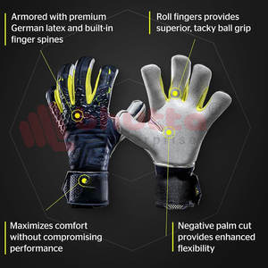 New Arrivals Professional Leather Goalkeeper <b>Gloves</b> Full Finger Waterproof Unisex - Product Image 6