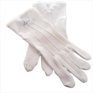 Top Sale 2025 Gants en coton blanc pour hommes avec des gants maçonniques respirants Senior Deacon Design - Product Image 3