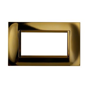 Bticino Livinglight plaque dorée froide QUADRA 2 modules LNA4802OA - Product Image 2