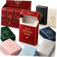 Boîtes d'emballage de cigarettes personnalisées imprimées numériquement, cartons pliables en carton SBS multi-SKUs avec logo de marque, emballage vide uniquement