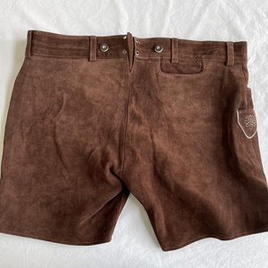 Shorts Lederhosen Bavarois Allemands Style Moderne en Toile Légère Couleurs Vives Broderie Droite Respirant Taille Mi-Haute avec Bretelles - Product Image 3