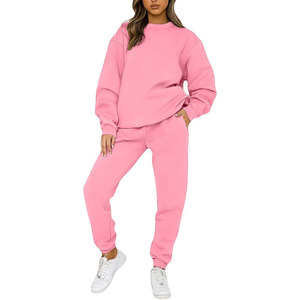 Survêtements élégants en molleton de haute qualité pour femmes, impression de conception personnalisée avec logo, nouveaux survêtements pour femmes à la mode - Product Image 1