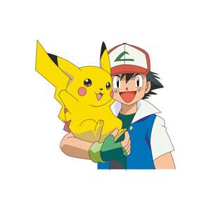 สติกเกอร์ตกแต่งรูปเถ้าโปเกมอนและปิกาจู - Product Image 1