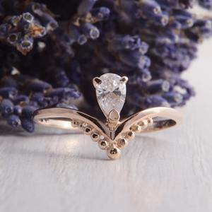 Boho เครื่องประดับ925เงินแท้สีขาวแหวนพลอยบุษราคัมเครื่องประดับเงินแฮนด์เมดเครื่องประดับสำหรับผู้หญิงของขวัญแต่งงานสำหรับผู้หญิง - Product Image 2