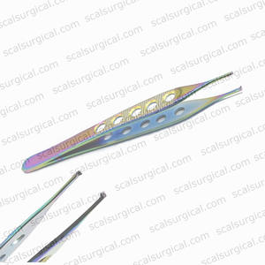 Couleur arc-en-ciel haute qualité TC Adson Brown pince à dissection 12cm 1x2 dents chirurgie allemande en acier inoxydable - Product Image 1