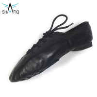 Chaussures de jazz et de ballet professionnelles de qualité supérieure, couleur personnalisée, 100% cuir véritable, toile douce et respirante, élastiquée