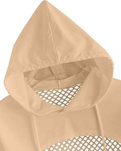 Wholesale Women Ladies Crop Tops <b>Shrug</b> Mesh Custom Cropped Tops Hoodie Pullover Fleece Sports Wears Comfy Pullover Hoodies - Product Image 3