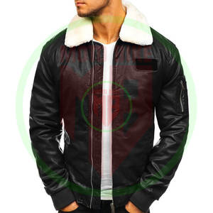 Chaqueta de Cuero Casual Resistente para Hombre, Chaqueta de Cuero Puro con Logotipo Personalizado, Chaqueta de Cuero Ligera y Transpirable - Product Image 4