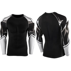 ชุดป้องกันผดผื่นสำหรับฟิตเนสผ้าสแปนเด็กซ์โพลีเอสเตอร์100% ตามสั่งจากอุตสาหกรรมที่น่าตื่นตาตื่นใจ - Product Image 6