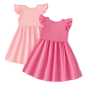 Vestido Informal sin Mangas para Niños con Logotipo Personalizado, Vestido de Verano para Niñas y Niños, Poliéster y Algodón, Bangladesh - Product Image 2