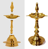 Lampe à huile traditionnelle Jaipurios Diwali en fer, design floral Samayi, 8 pouces, Kashi Samayi Diya, pour les magasins de cadeaux