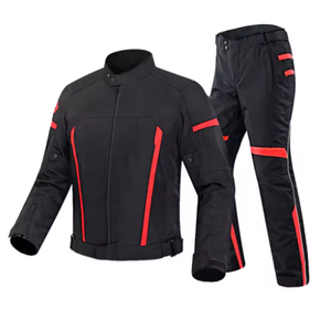 Combinaison en cuir sur mesure pour motos Racing Gear Manches complètes solides entièrement personnalisées avec fonction coupe-vent et conception de logo - Product Image 1