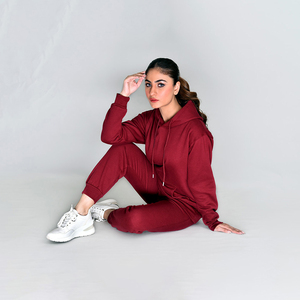 Conjunto Deportivo Informal de Invierno para Mujer, Cómodo, Sólido, con Tela Transpirable 100% Algodón para Correr, Hacer Ejercicio y Trotar - Product Image 2