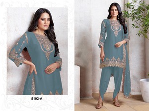 Fox pierre jarkhan lourde avec broderie travail Salwar Suit Collection - Product Image 6