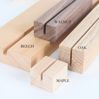 10 pièces en bois cadre Photo Table numéro porte-carte bureau mémo Clip nom porte-étiquette réunion présentoir parfait