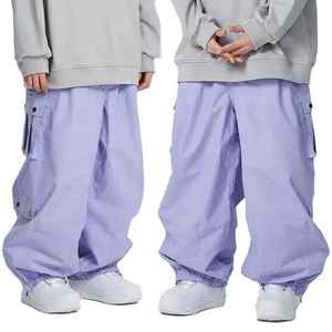 Personalizado Baggy Cargo Snow Pants Oversized Impermeable Baggy Cargo Snowboard Pantalones Unisex Loose Wide Leg Hombres Pantalones de esquí - Product Image 6