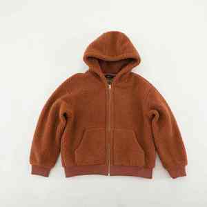 CUSTOM alta calidad Casual Streetwear otoño a prueba de viento Fleece Hoodie cremallera Warm Fleece HoodIE - Product Image 1