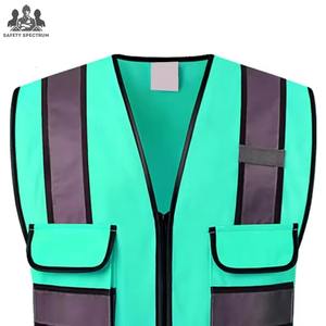 Gilets de sécurité imperméables en maille haute visibilité avec réfléchissant, protection extérieure personnalisée, combinaison de travail pour les travaux de construction, unisexe - Product Image 3