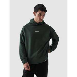 Sweat-shirt à capuche vert foncé pour femme, respirant, en soie, style streetwear décontracté, motif lettres, coupe ajustée pour l'automne - Product Image 3