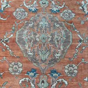 Tapis de 5,4 x 8 pieds, tapis turc vintage, tapis persan en laine rouge - Product Image 3