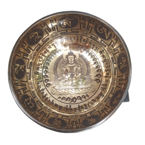 Bols chantants en bronze Gaurab faits à la main, art spécial, style religieux du Népal, pour le yoga, la méditation et la guérison, art et objet de collection - Product Image 5