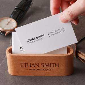 Solid Wood Business <b>Card</b> Holder | High-Quality Craft Work | Bulk Wholesale Supply - Product Image 2