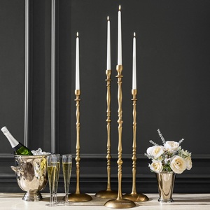 Bougeoir conique en métal le plus vendu couleur noire 22 mm de haut bougeoir pour la décoration de table à la maison et de mariage - Product Image 4