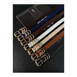 Ceinture fine pour femme à boucle carrée, ceinture de taille, ceinture pour robe, ceinture pour jupe, ceinture pour pantalon - Multicolore - Product Image 3