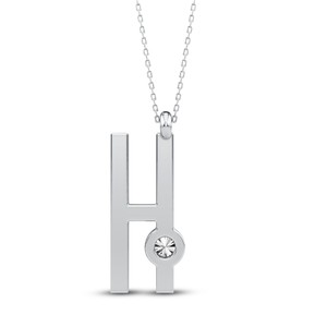 Colgante Personalizado con Letra Inicial, Diamante Cultivado en Laboratorio VVS VS EF, Plata de Ley 925 con Acabado en Oro, Estilo Moderno y Minimalista - Product Image 2