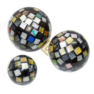 Diseño antiguo Venta al por mayor Bola de decoración de metal Nuevo diseño 2025 Accesorios Decoración Colorido Moderno Hogar de lujo de alta calidad - Product Image 5