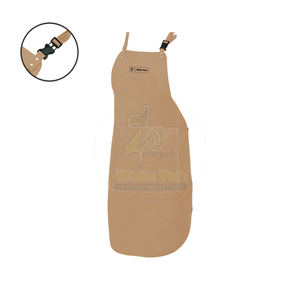 Delantal de soldadura de cuero dividido de alta calidad con certificación CE, ropa de trabajo protectora para operaciones de soldadura ignífugas seguras - Product Image 6