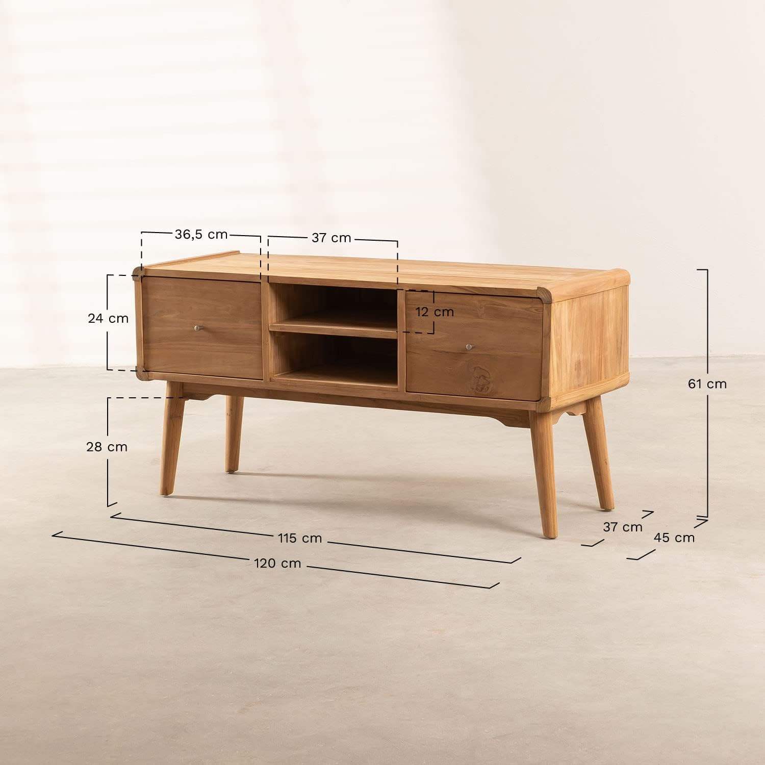 Natural Teak Light Brown