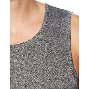 Gris personnalisé hommes débardeur col haut pas cher prix Top qualité personnalisé coton matériel Logo conception été homme débardeurs 2024 - Product Image 5