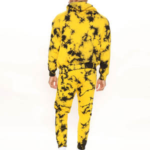 Vente en gros de survêtements d'hiver 100% coton élégants pour hommes, ensembles de tissus 300g légers et respirants avec logo personnalisé et conception solide - Product Image 2