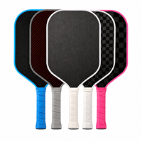 Raquette de pickleball ultra-légère en fibre de carbone, ovale standard, noyau de 16 mm, longueur de 42 cm, poids de 230 g, qualité compétition, pour l'extérieur