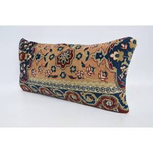 Coussin en laine multicolore vintage Paisley Patchwork 12x24 pouces Coussin décoratif Portable Literie pour Noël pour utilisation au sol - Product Image 4